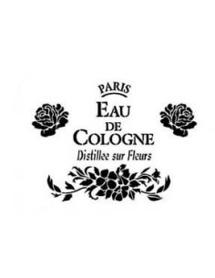 Plantilla de estarcido Eau de Cologne