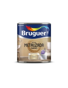 Pintura efecto metalizada paredes Bruguer