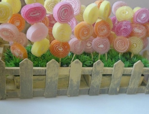 Decorando chuches con Chalky Finish