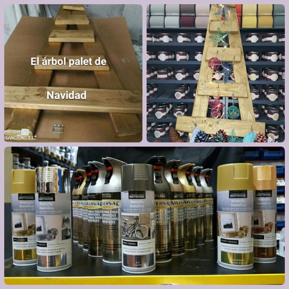 "El árbol palet de Navidad"